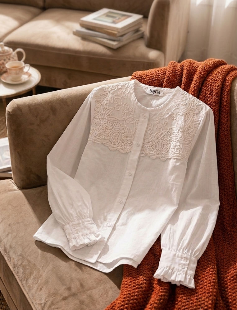 Ivory Bloom Shirt