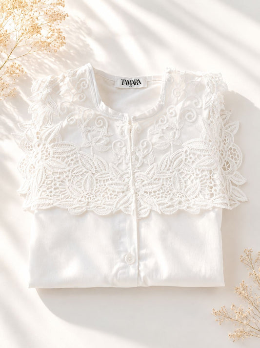 Ivory Bloom Shirt