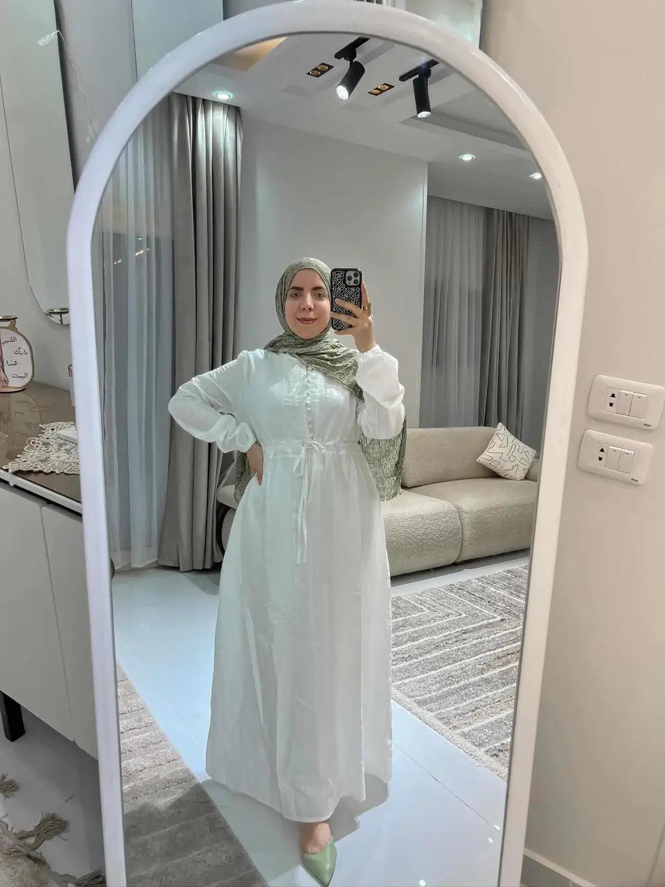 Tamara Ivory Belted Dress