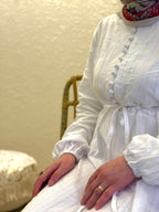 Tamara Ivory Belted Dress