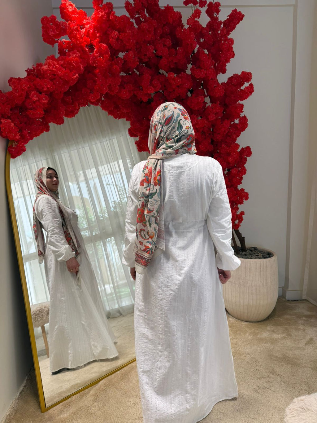 Tamara Ivory Belted Dress