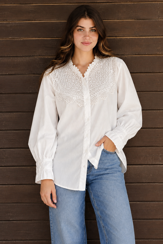 Ivory Lace Shirt