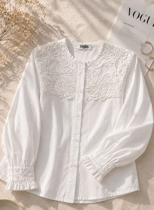 Ivory Bloom Shirt