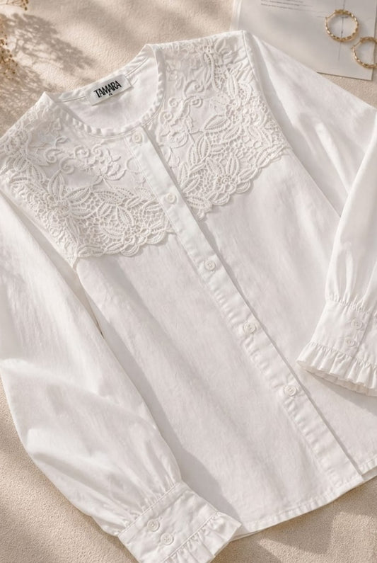 Ivory Bloom Shirt