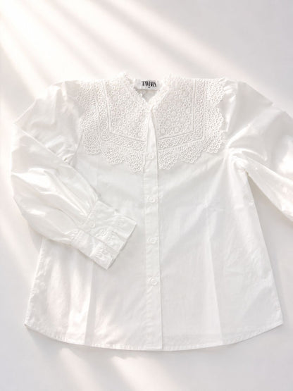 Ivory Lace Shirt