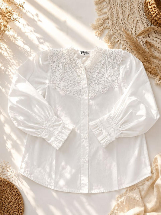 Ivory Lace Shirt