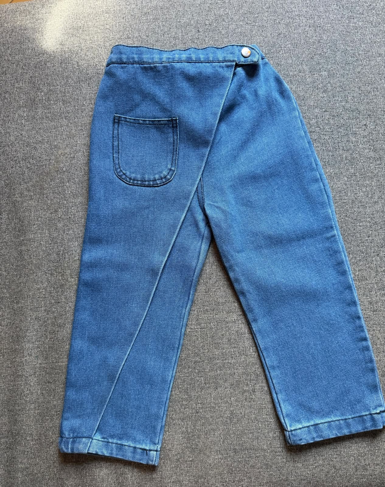 Wrap Denim Pants